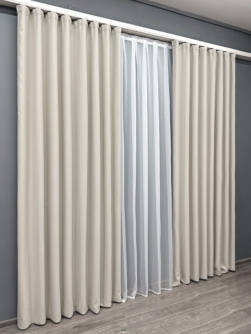 Комплект штор VR-Textil Блэкаут двусторонний Scandi № 1902ш Таш 100х270 см 2 шт (31-0029) Киев - изображение 4