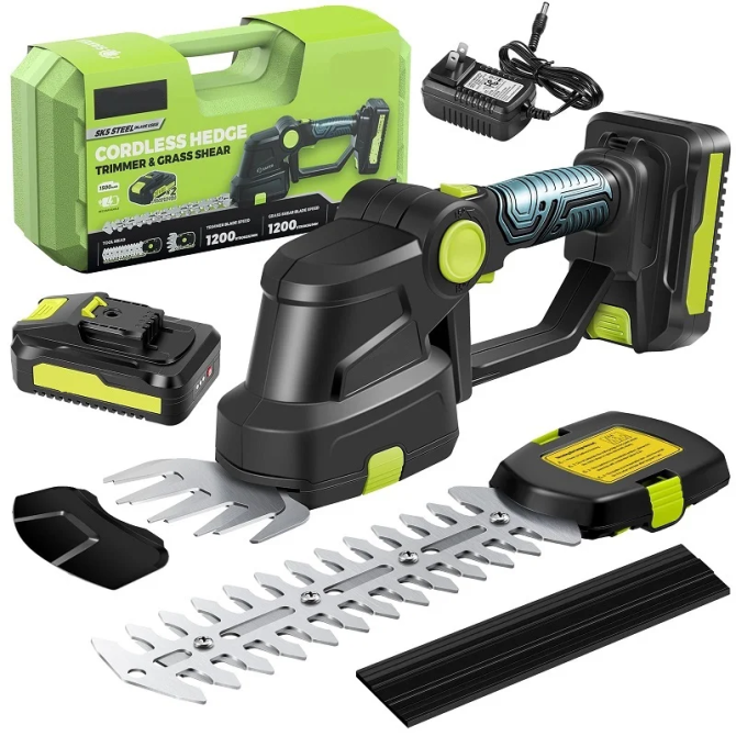 Аккумуляторный кусторез Saker Trimmer and Grass Shear 36В с 2 насадками для травы и кустарников, 60  Киев - изображение 1