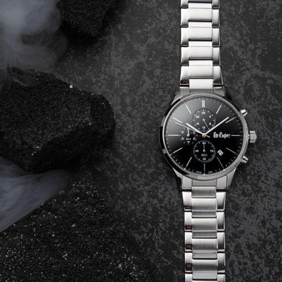 Мужские водостойкие наручные часы Lee Cooper Plane (Серебристый) Винница - изображение 8