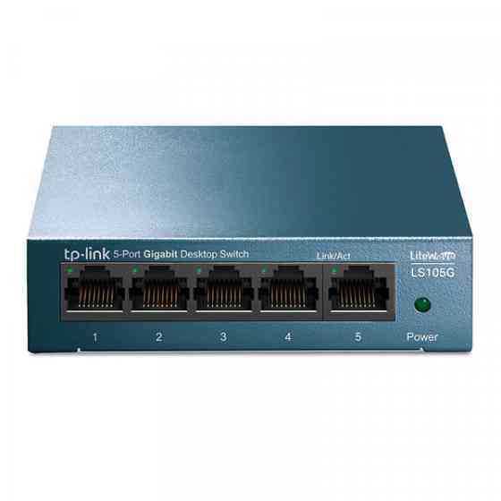 Комутатор TP-Link LiteWave LS105G 5xGE некерований метал. корпус (LS105G) Киев