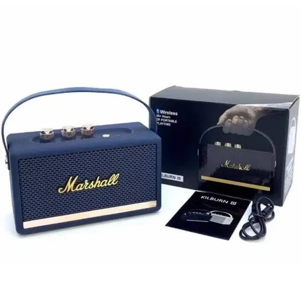Портативна колонка MARSHALL Kilburn W4 з потужним звуком і стильним дизайном, Bluetooth, компактний розмір Одеса - фото 3