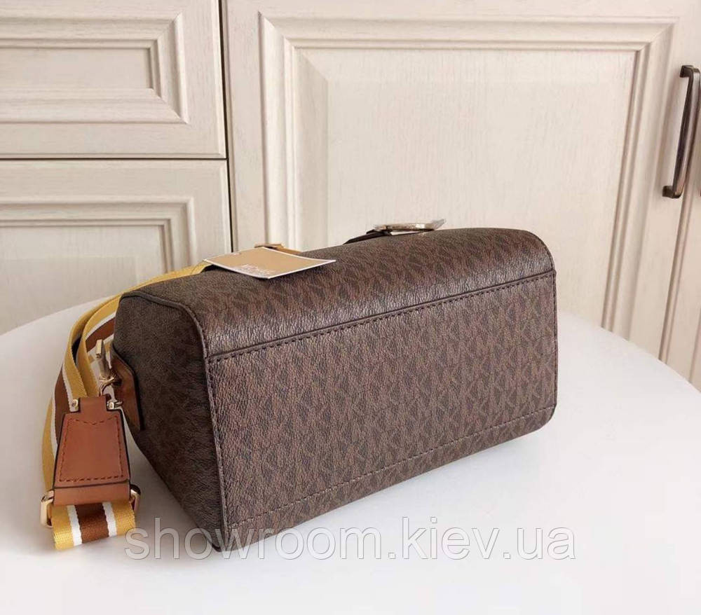Брендовая женская сумочка саквояж MK Hayes Duffle brown Киев - изображение 4