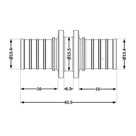 Переходних под натяжную гильзу Icma №1032 d16х2,2 851032BO05 Киев