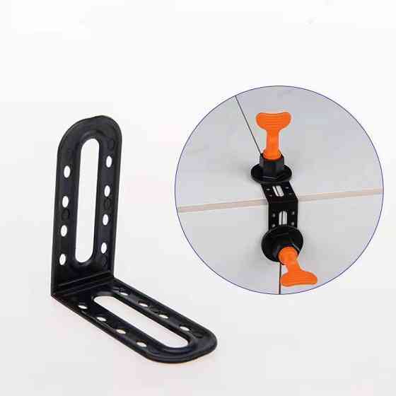 Кутник пластиковий для системи вирівнювання плитки колір чорний, для внутрішніх та зовнішніх кутів (багаторазовий, ABS, набір 25 Київ