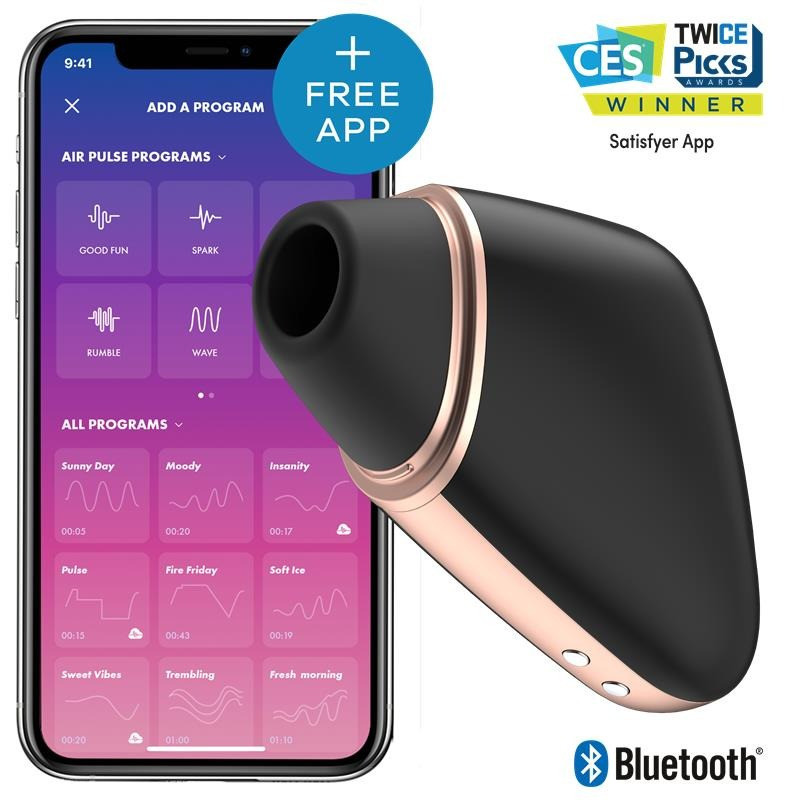Вакуумный стимулятор клитора Satisfyer Love Triangle Sucking, черный Sex Aura Киев - изображение 1