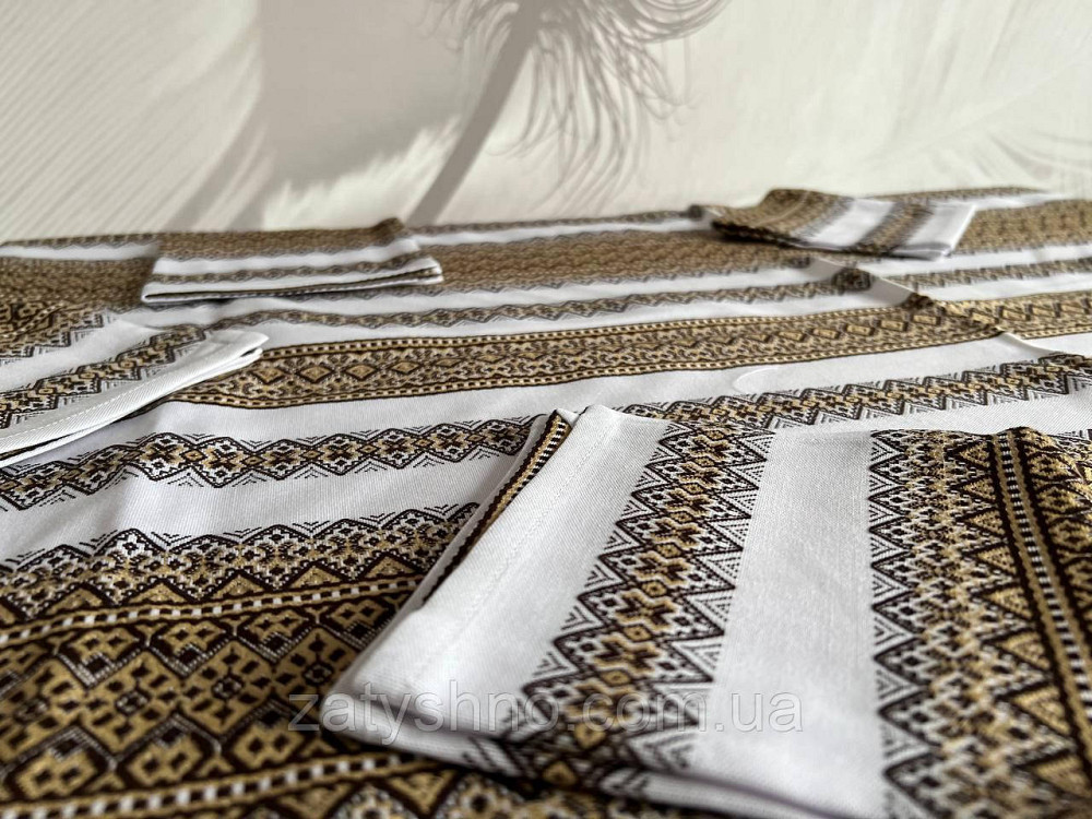 Вышитая скатерть с салфетками на подарок Киев - изображение 2