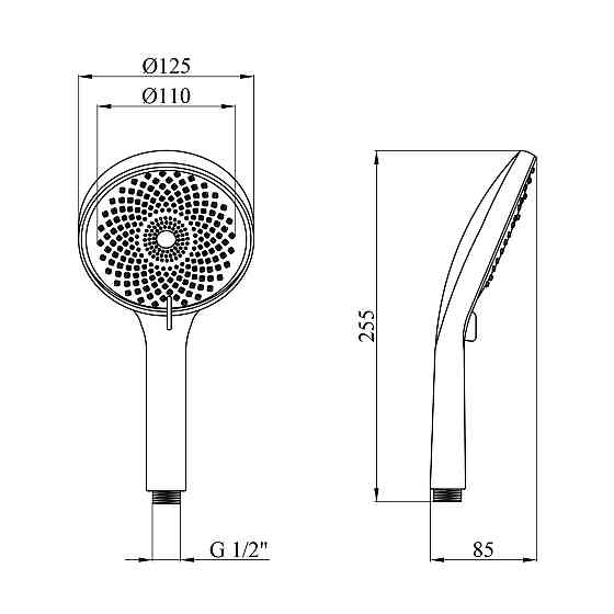 Лійка для ручного душу Kroner KRM — C725 Київ
