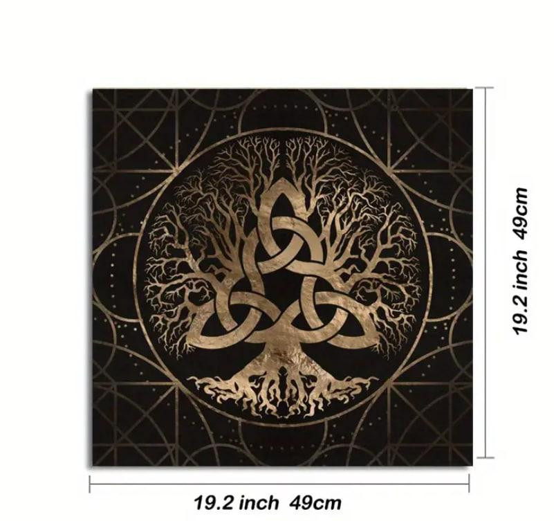 Алтарная скатерть для карт Таро и Рун древо жизни.. Скатерть для гадания 49*49 см. Скатерть кельский Киев - изображение 4