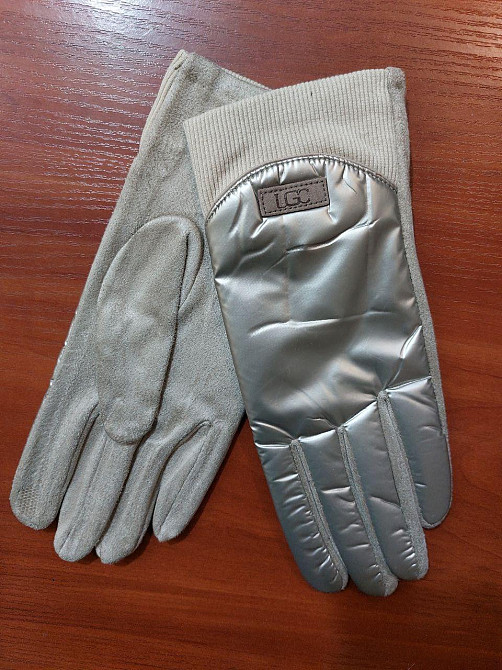 Перчатки сенсорные женские зима one size бежевый Киев - изображение 4