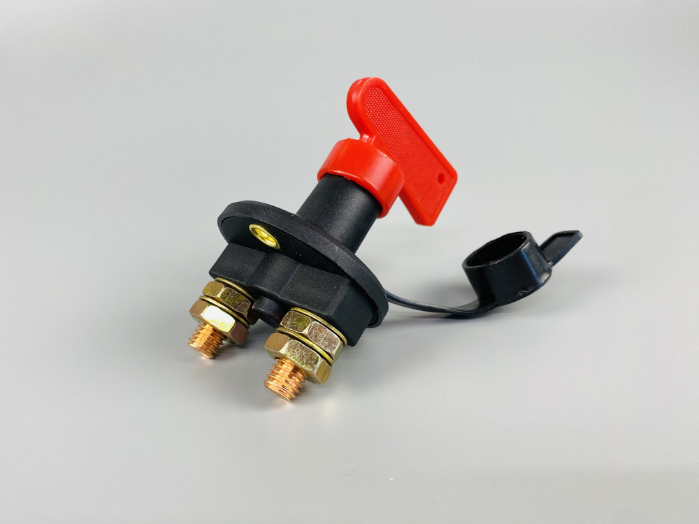 Вимикач маси універсальний, механічний 12/24 В (червона мідь) 80A. М10 — мідний болт Мукачево - фото 7