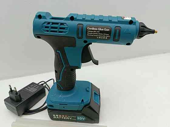 Акумуляторний клейовий пістолет Cordless Glue Gun 18V-21V (Комплект з акумулятором 20V 2.0Ah) ( Товар з вітрини) Луцьк