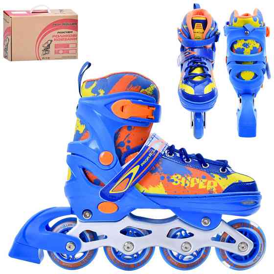 Ролики розсувні дитячі A4149-M-BL розмір (35-38) Вінниця