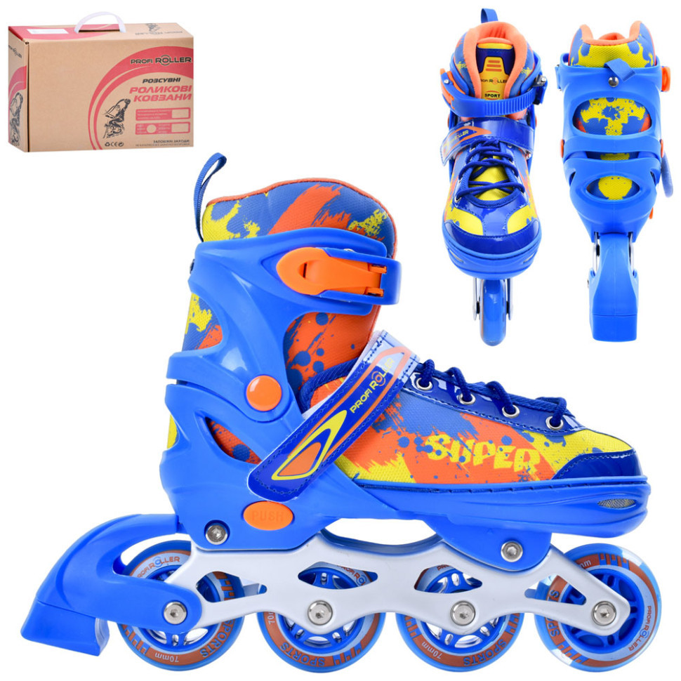 Ролики розсувні дитячі A4149-M-BL розмір (35-38) Вінниця - фото 1