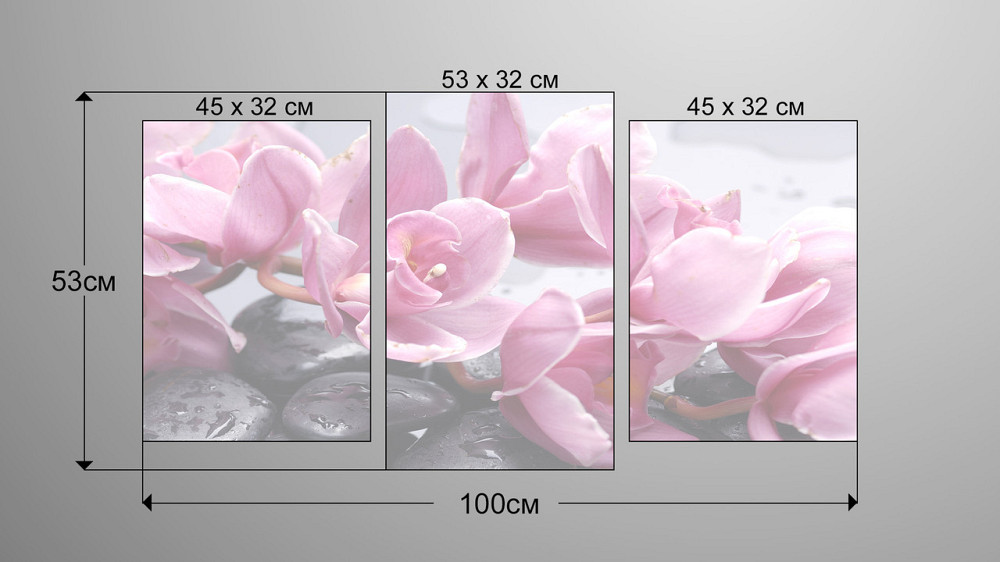 Модульная картина Цветы Art-16_3 Киев - изображение 3