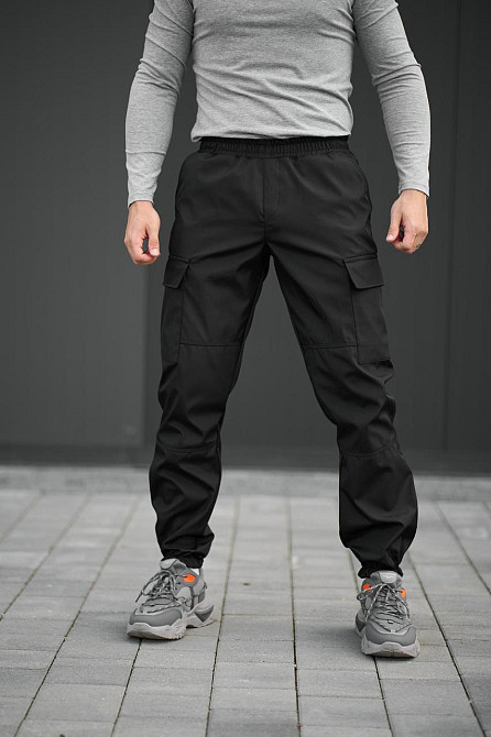 Чоловічий костюм Intruder Softshell куртка спортивна і штани карго весна осінь хакі+чорний Одеса - фото 6