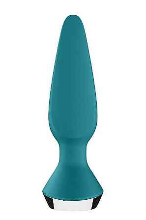 Анальная пробка с двумя моторами и управлением с телефона Satisfyer Plug-ilicious 1 Petrol, зеленый Sex Aura Киев