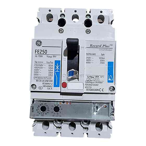 Автоматичний вимикач FEN306F250KF 250A 3P Луцк