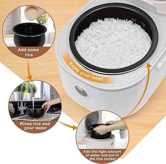 Рисоварка Bear 6 Multifunctional 4 Cups біла 0.87 л мультифункціональна з пароваркою 7 режимів NTC сенсор для 1-4 осіб Київ