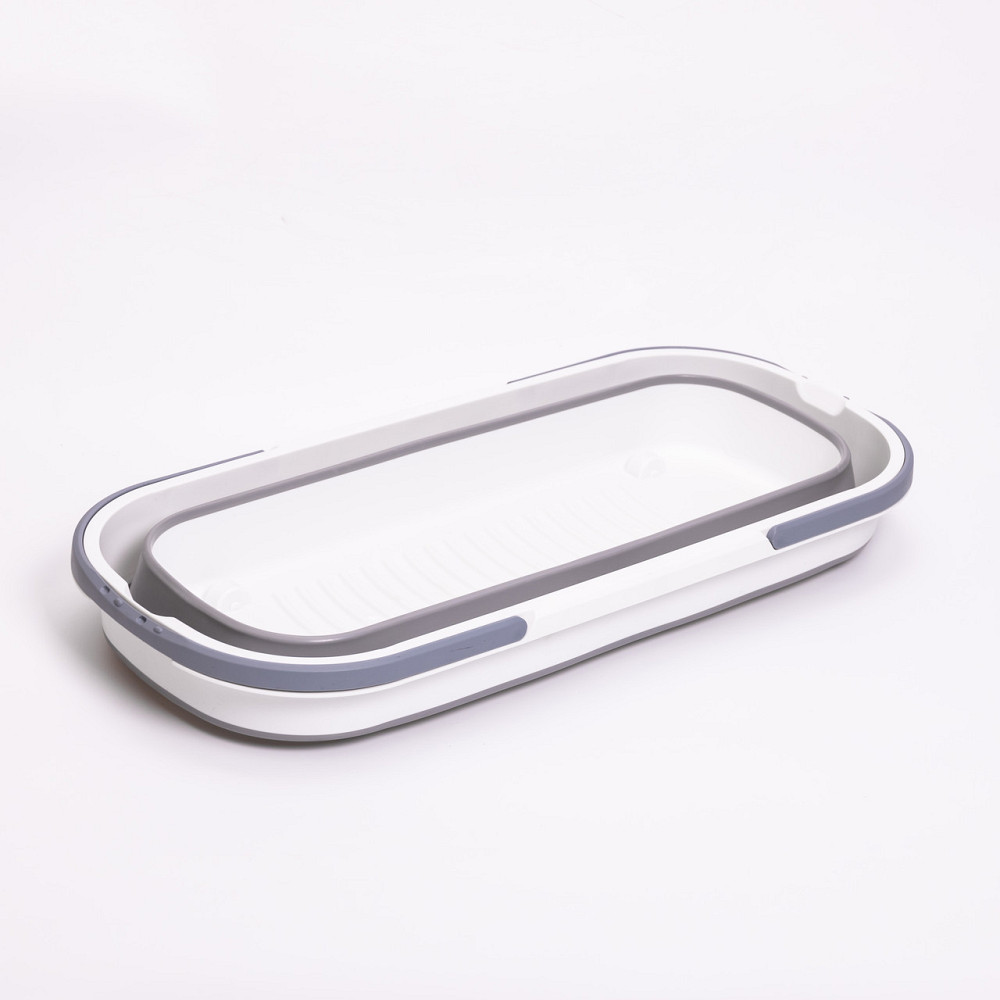 Household Складне відро-таз із пластику з силіконовими вставками для дому, дачі та подорожей HP Коломыя - изображение 7