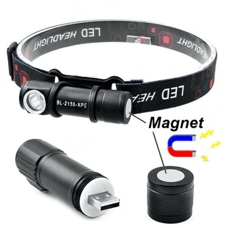 Мощный налобный фонарь STENSON POLICE 2155-XPE, LI-ION акумулятор, магн, USB Бровары - изображение 1