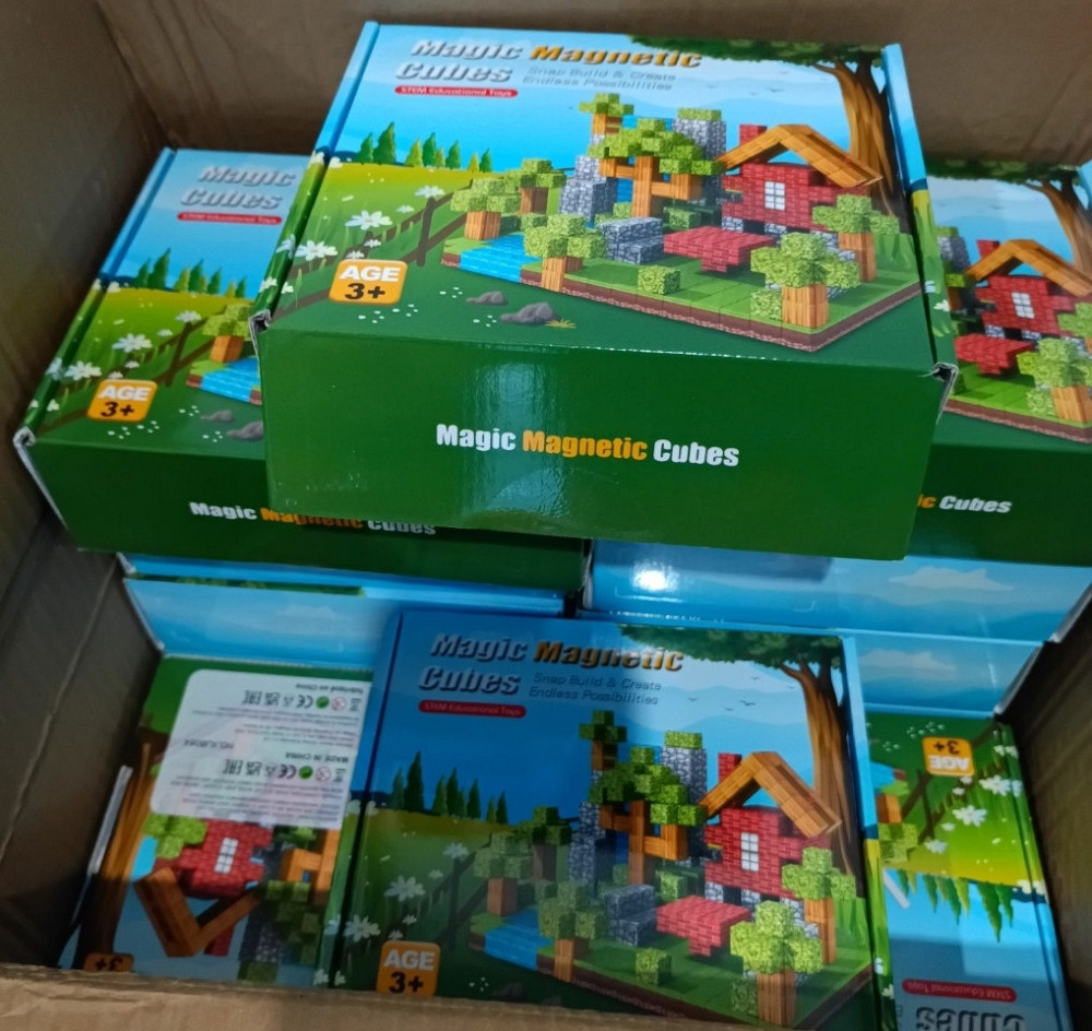 Магнітний конструктор майнкрафт 100шт +3фігурки. Київ - фото 5