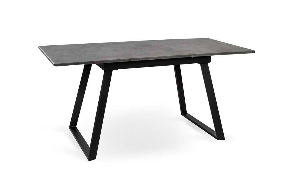 Стіл Хьюстон 130(+40)*77 чорний метал/мрамор темн Київ - фото 8