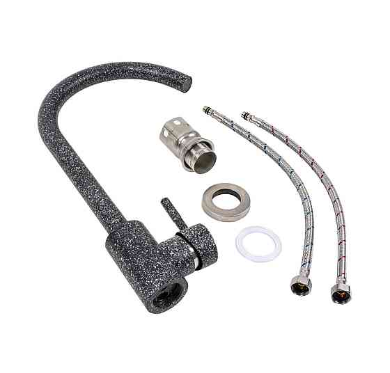 VALESO Комплект: Мийка VESTA 5852 графіт + Змішувач 56 B NESP графіт + Сифон 1041 Киев