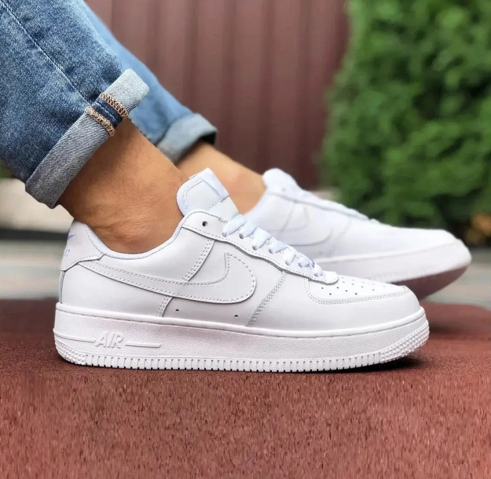 Кроссовки Nike Force Белые Женские Форсы Кожаные Найк (размеры: 36) Видео Обзор Днепр - изображение 1