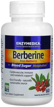 Берберин Enzymedica Berberine for Blood Sugar Metabolism 60 капс Київ