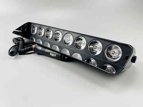 Майка проблискова (стробоскоп) 9-80 V 8 led діодів синя + червона спалах під скло та кабель Мукачево