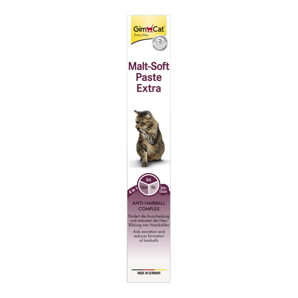 Паста GimCat Every Day Malt-Soft Paste Extra для котів, виведення шерсті зі шлунку, 100 г Вінниця - фото 1