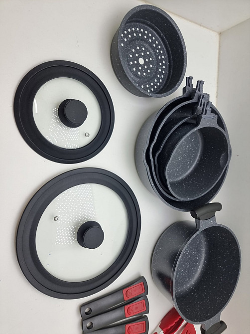 Набір з 5 каструль і сковорідок з антипригарним покриттям Луцьк - фото 7