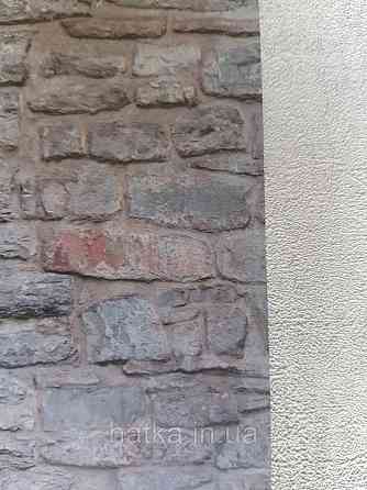 Шпалери вінілові Grandeco One roll one motif 1.59x2.8 панно мурал 3д лофт під камінь коричневі сірі Київ