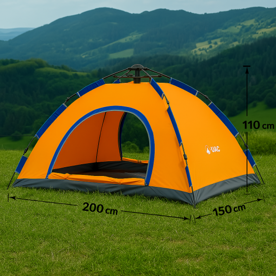 Двомісний туристичний намет для кемпінгу з москітною сіткою, дном оксфорд і швидким встановленням Львів
