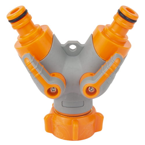 Кран розподільний 1/2" 2-а виходи з/р 3/4" з адаптерами ABS+TPR SIGMA Житомир - фото 3