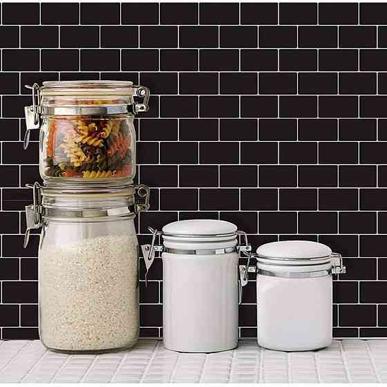 Самоклеюча поліуретанова плитка чорна цегла 305х305х1мм (D) SW-00001186 Київ