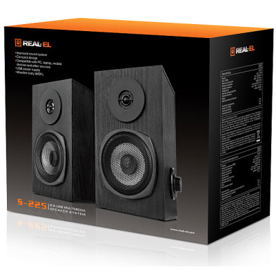 Акустична система REAL-EL S-225 USB Black Вінниця - фото 3