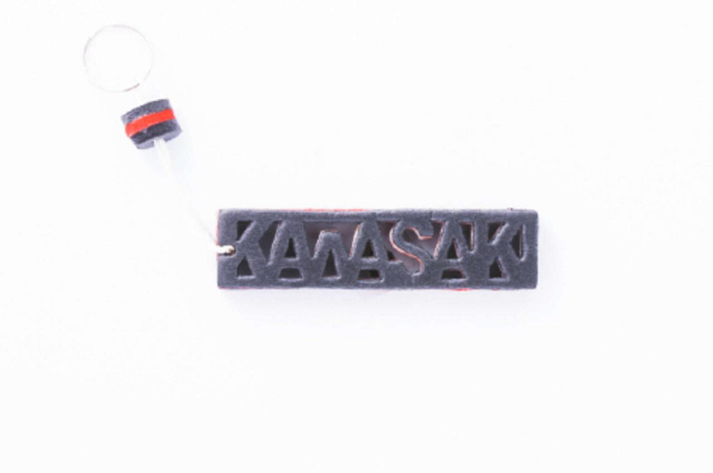 Брелок каучук (сіро-червоний) KAWASAKI AS Мукачево - фото 1