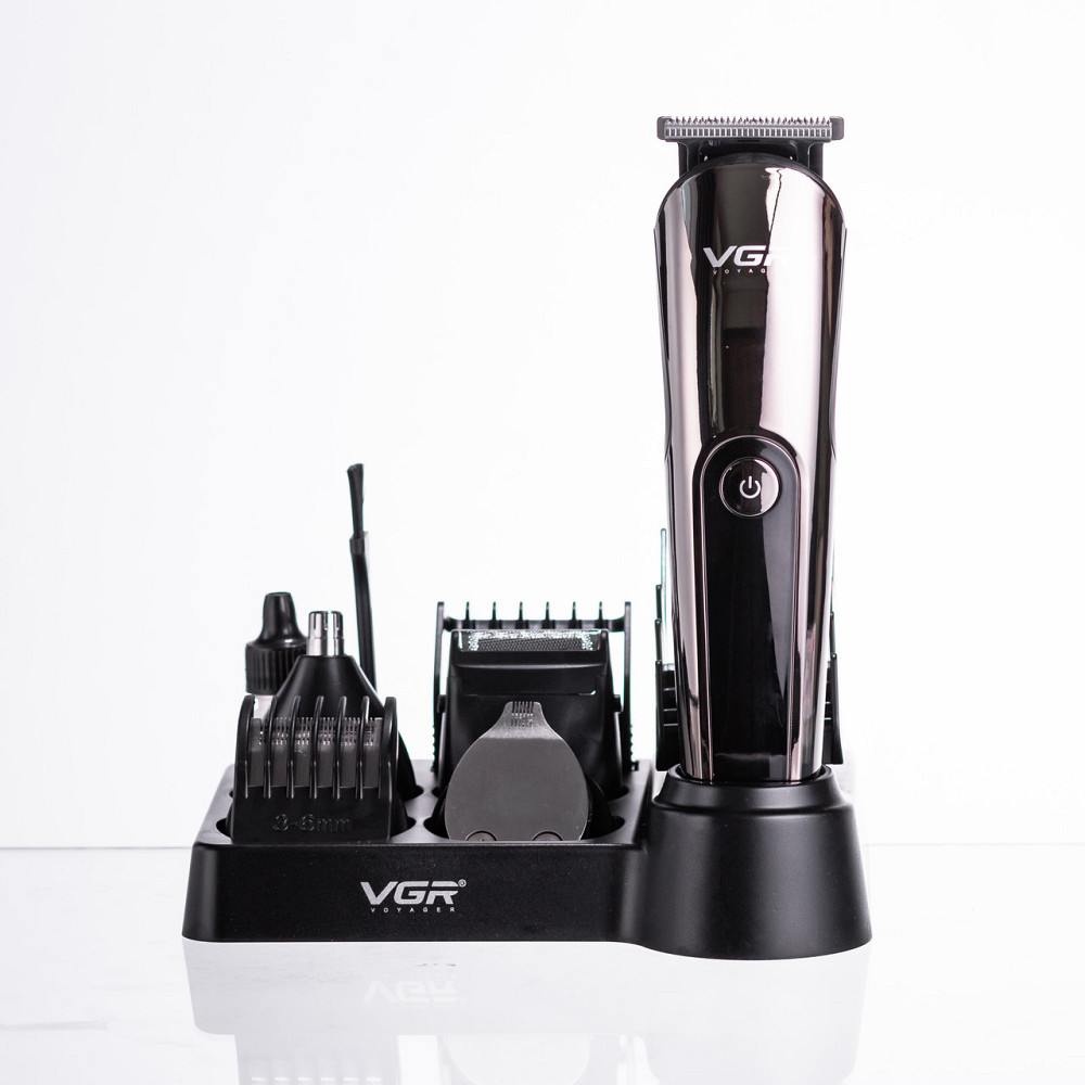 VGR Набір для стрижки волосся 5 в 1 машинка, триммер та бритва Vgr V-107 Коломия - фото 10