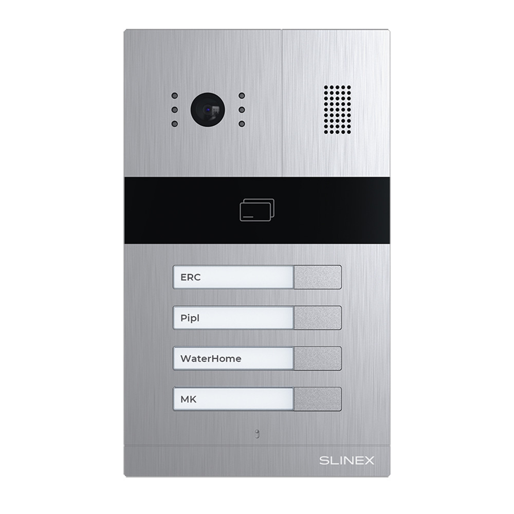 Відеопанель на 4 абоненти Slinex MA-04 зі зчитувачем EM-Marine/Mifare Київ - фото 2