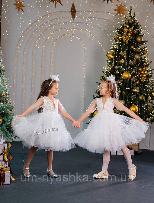 Святкова пишна біла сукня для дівчинки Кривий Ріг - фото 3
