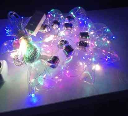 Гірлянда штора лампочки Серце 3х1.5м 150 лед (10 ниток по 8 см) мідний провід Мульти Київ