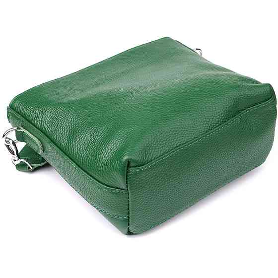 Жіноча шкіряна сумка на кожен день. Vintage 22913 Зелений Київ