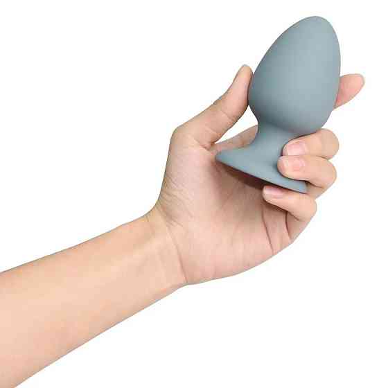 Анальна пробка Dream Toys Nude сіра, 8 х 4 см Sex Aura Київ