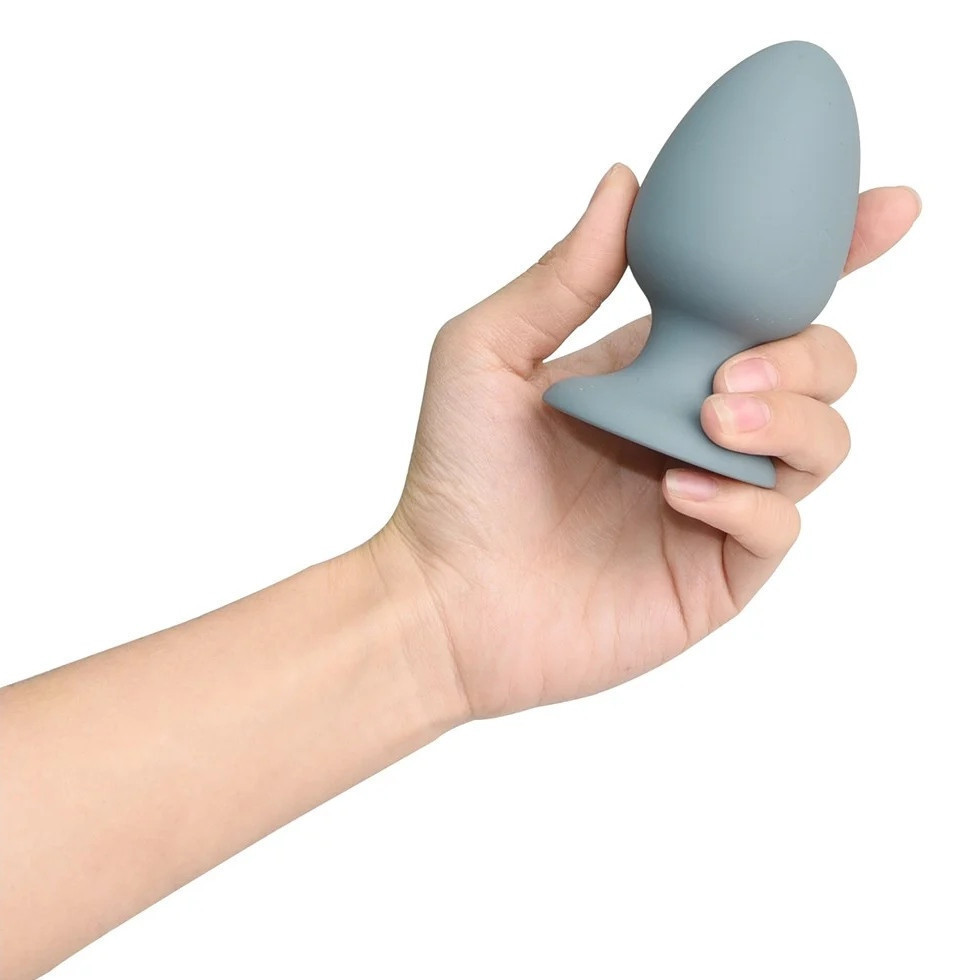 Анальна пробка Dream Toys Nude сіра, 8 х 4 см Sex Aura Київ - фото 4