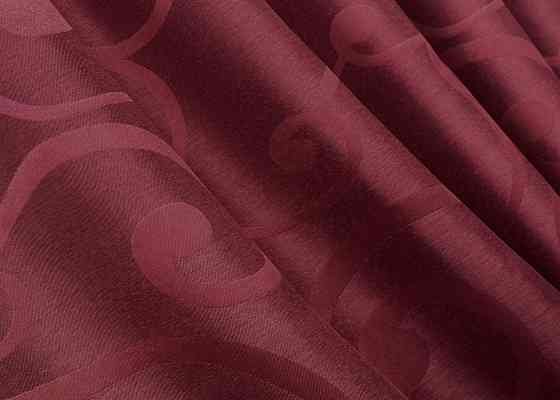 Комплект коротких штор VR-Textil Жаккард № 1533ш Бордовый 130х170 см 2 шт (35-0397) Киев