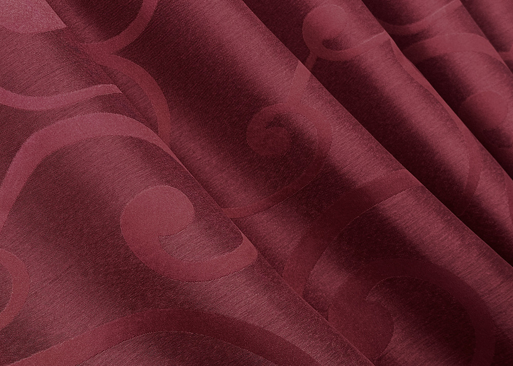 Комплект коротких штор VR-Textil Жакард № 1533ш Бордовий 130х170 см 2 шт (35-0397) Київ - фото 5