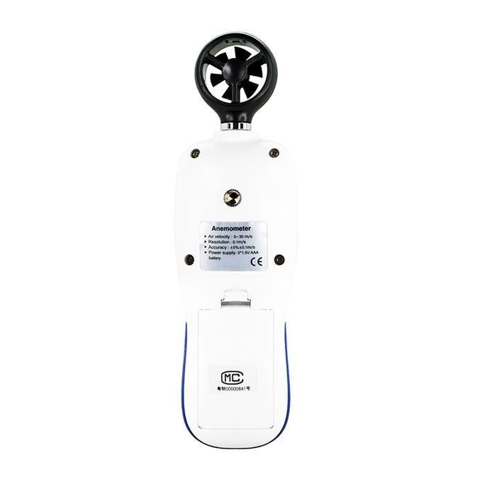Цифровой крыльчатый анемометр 0,3-30м/с, -10-45°C WINTACT WT82 Чернигов - изображение 2