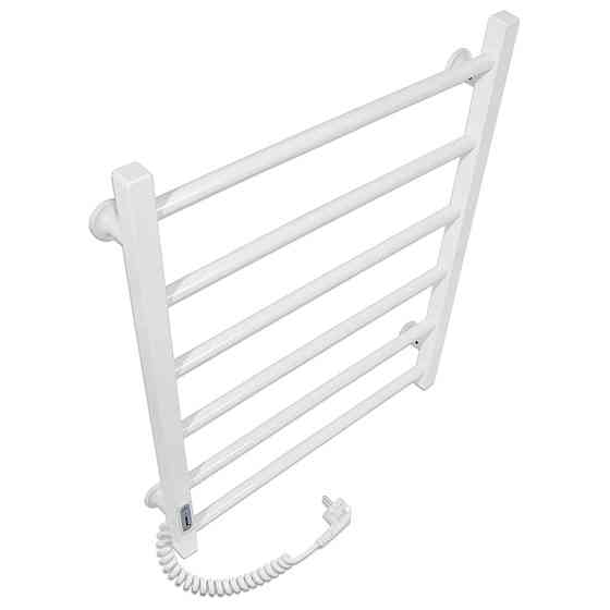 Електричний полотенцесушитель Laris Зебра Альфа ЧК6 500Х600 Е білий, ліве підключення Київ