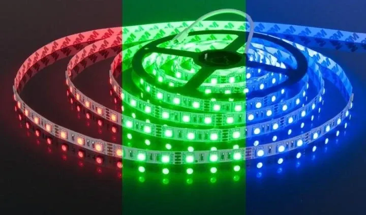 Гирлянда-лента (Rope-Lights) SMD5050-RGB универсальная, пров.:прозрачный, 5м (Разноцветная) 2032 Одесса - изображение 3